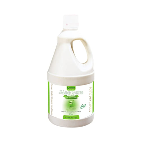 Bhumija Lifesciences Aloevera Fiber Rich Juice | Sugar Free 1 Ltr Liquid